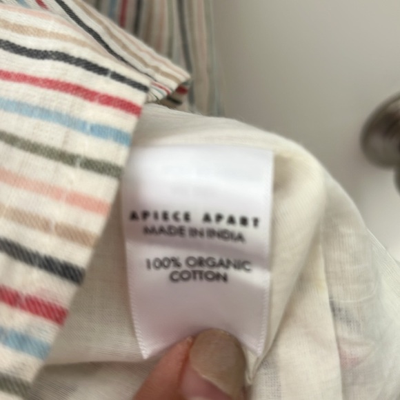 Apiece Apart Multicolor Striped Dress Size 8 - Picture 6 of 7